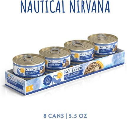 Originals Nautical Nirvana Tuna & Skipjack Dinner in Gravy Wet Cat Food, 5.5-oz can, case of 8