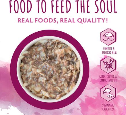 Comida húmeda para gatos Originals Aqua Grill Tilapia & Tuna Dinner en salsa, lata de 3 oz, caja de 12