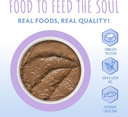 Kitten Tuna & Salmon Formula in Hydrating Purée Wet Cat Food, 3-oz can, case of 12