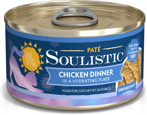 Paté Duck & Tuna Dinner in a Hydrating Purée Wet Cat Food, 5.5-oz can, case of 8