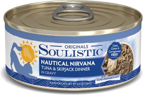 Originals Nautical Nirvana Tuna & Skipjack Dinner in Gravy Wet Cat Food, 5.5-oz can, case of 8
