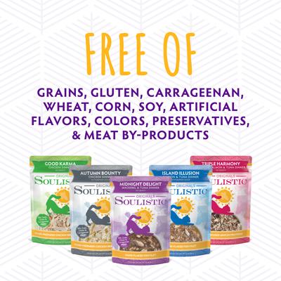 Comida húmeda para gatos Originals Triple Harmony con pollo, salmón y atún en salsa, bolsa de 3 oz, caja de 8