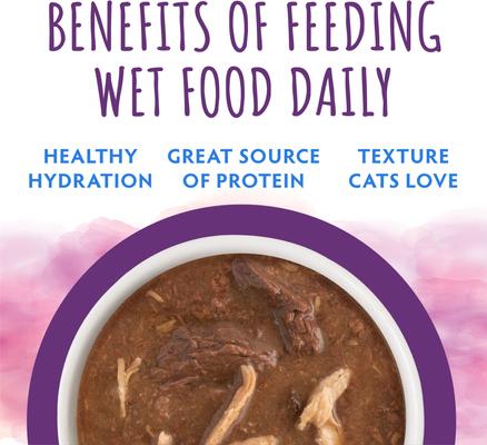 Comida húmeda para gatos Moist & Tender Tuna & Chicken Dinner en salsa, bolsa de 3 oz, caja de 8