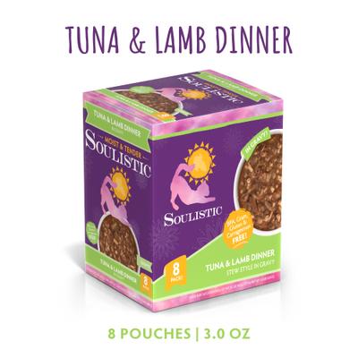 Moist & Tender Tuna & Lamb Dinner in Gravy Wet Cat Food, 3-oz pouch, case of 8