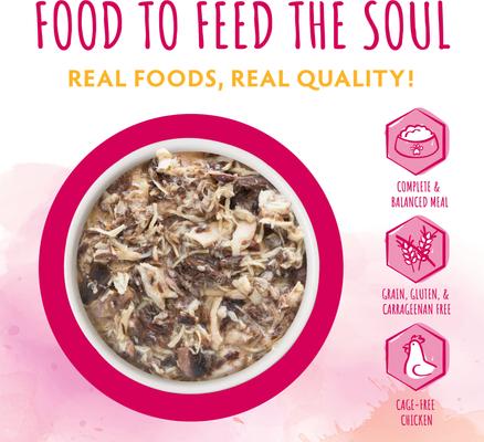 Comida húmeda para gatos Originals Triple Harmony con pollo, salmón y atún en salsa, bolsa de 3 oz, caja de 8