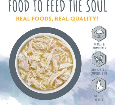 Comida húmeda para gatos Originals Autumn Bounty Chicken Dinner en sopa de calabaza, bolsa de 3 oz, caja de 8