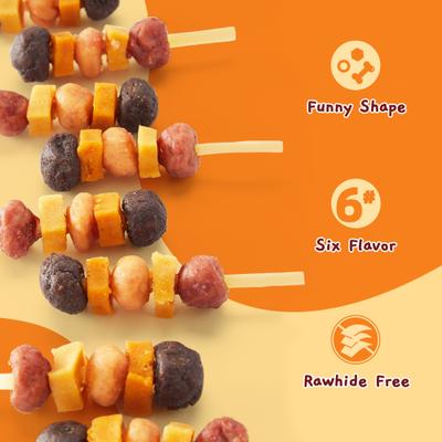 Cod, Chicken, Duck, Beef, Sweet Potato & Pumpkin Kabob Dog Treats, 10.6-oz bag