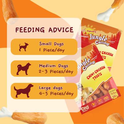 Chicken Calcium Bone Dog Treats, 10.6-oz bag
