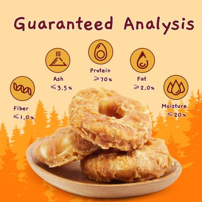 Chicken Jerky Wrapped Rawhide Donut Dog Chew, 8.5-oz bag