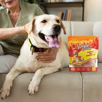 Chicken Wrapped Peanut Butter Bones Rawhide-Free Dog Chews, 6-oz bag