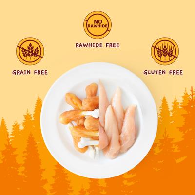 Chicken Calcium Bone Dog Treats, 10.6-oz bag