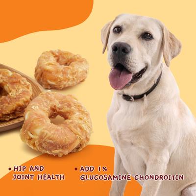 Chicken Jerky Wrapped Rawhide Donut Dog Chew, 8.5-oz bag