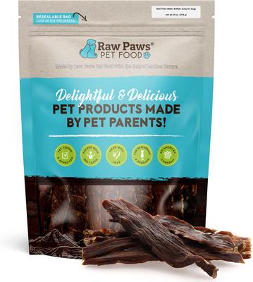 Water Buffalo Dog Jerky Treats, 16-oz bag