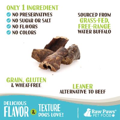 Water Buffalo Lung Dehydrated Dog Treats, 16-oz bag