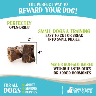 Water Buffalo Lung Dehydrated Dog Treats, 16-oz bag