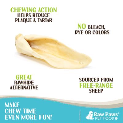 Golosinas masticables naturales para perros Lamb Ears, 30 unidades