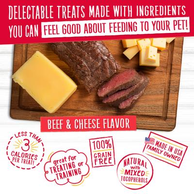 Beef & Cheese Dog Treat, 8-oz bag