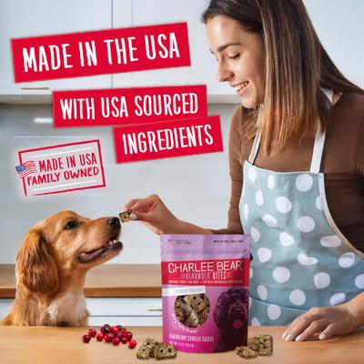 Bearnola Bites Cranberry Cobbler Flavor Dog Treats, 8-oz bag