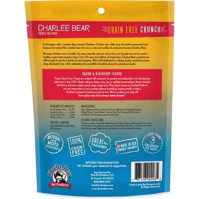 Golosinas para perros Natural Bear Crunch con tocino y arándanos sin cereales, bolsa de 8 oz