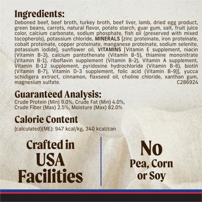 Backcountry Grain-Free Wet Dog Food Hero's Banquet Stew, 12.7-oz can, case of 12