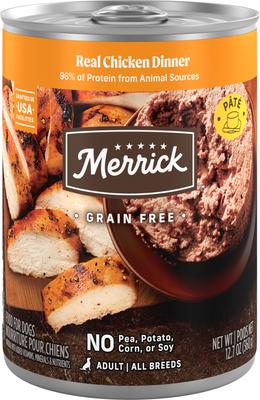 Grain-Free Wet Dog Food Real Chicken Recipe, 12.7-oz can, case of 12