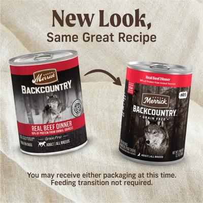 Backcountry Grain-Free 96% Real Beef Dinner Recipe Canned Dog Food, 12.7-oz can, case of 12