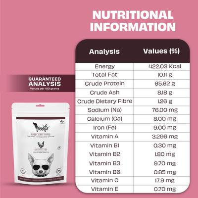 Woofur Chicken & Beetroot Air-Dried All Natural Grain-Free Jerky Dog Training Treat, 1.76-oz bag