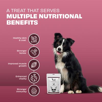 Woofur Chicken & Beetroot Air-Dried All Natural Grain-Free Jerky Dog Training Treat, 1.76-oz bag