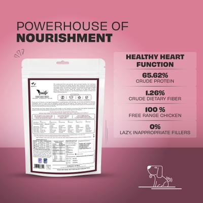 Woofur Chicken & Beetroot Air-Dried All Natural Grain-Free Jerky Dog Training Treat, 1.76-oz bag