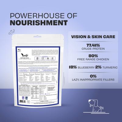 Woofur Chicken & Blueberry Air-Dried All Natural Grain-Free Jerky Dog Training Treat, 1.76-oz bag