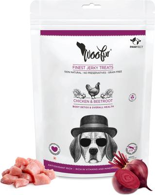 Woofur Chicken Liver Air-Dried All Natural Grain-Free Jerky Dog Training Treat, 1.76-oz bag