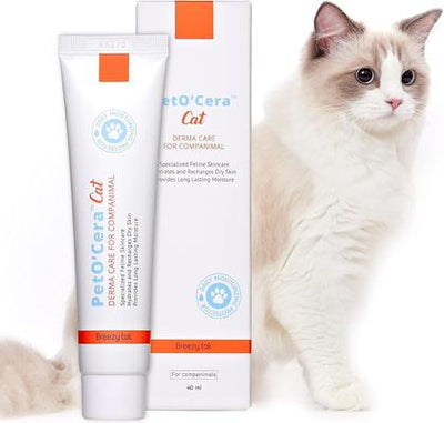 Crema hidratante para gatos con ceramidas, tubo de 1.35 onzas líquidas