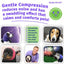 Thunder Grooming Fireworks Calming Band for Dogs, X-Large, Purple