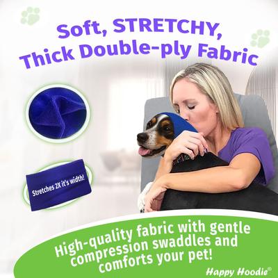 Thunder Grooming Fireworks Calming Band for Dogs, X-Large, Purple