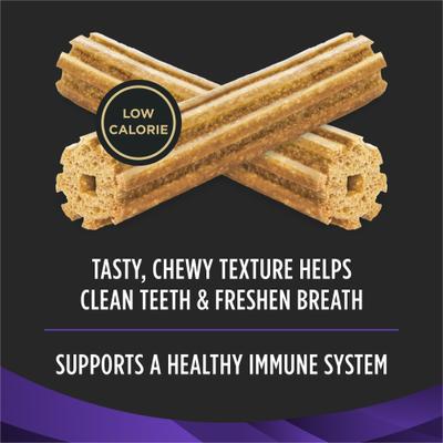 Orachews - Premios dentales grandes para perros adultos con pollo bajo en grasa, 7 unidades