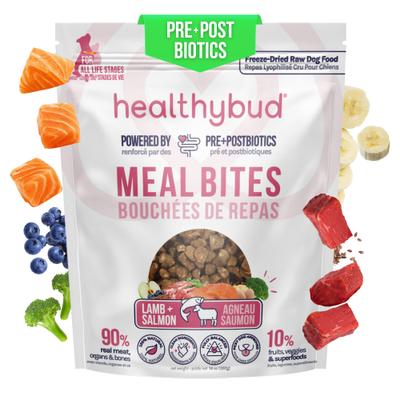Lamb & Salmon Bites Freeze-Dried Raw Dog Food Kibble-Style, 14-oz bag