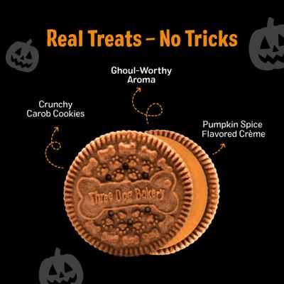 Howl-O-Ween Lick'n Crunch Carob & Pumpkin Cookies Dog Treats, 13-oz bag