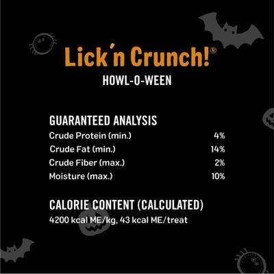 Howl-O-Ween Lick'n Crunch Carob & Pumpkin Cookies Dog Treats, 13-oz bag