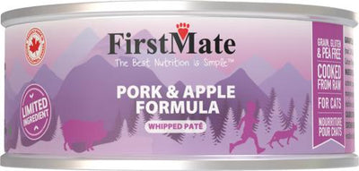 Limited Ingredient Pork & Apple Pate Wet Cat Food, 5.5-oz can, case of 24