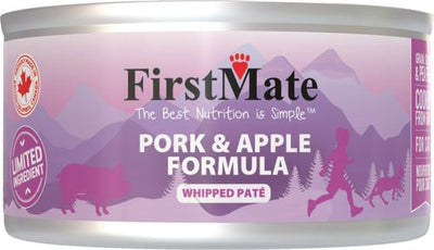 Limited Ingredient Pork & Apple Pate Wet Cat Food, 5.5-oz can, case of 24