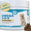 Omega 3-6-9 Skin & Coat Health Smoked Salmon Flavor Dog Supplement Soft Chews, 60 count