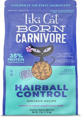 Born Carnivore Hairball Control Chicken Grain-Free Dry Cat Food, 3-lb bag