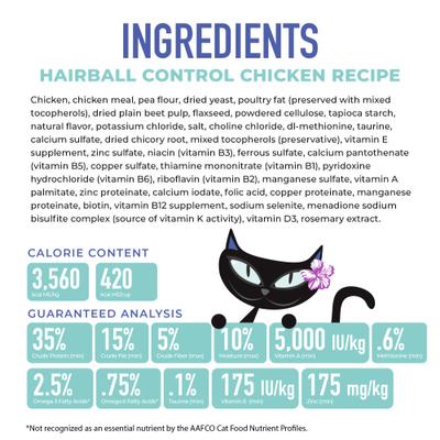 Born Carnivore Hairball Control Chicken Grain-Free Dry Cat Food, 3-lb bag