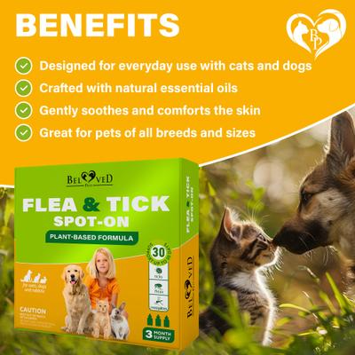Flea & Tick Prevention Spot Treatment for Small Dogs & Cats, 7.5-ml drops