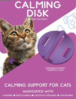 Behavior Support Calming Disk Collar Attachment for Cats
