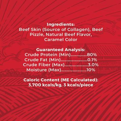 Collagen Beef & Bully Puff Dog Treats, 6-oz bag