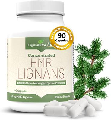 Lignans for Life 20-mg HMR Capsules Hormone Supplement for Dogs, 500-mL bottle