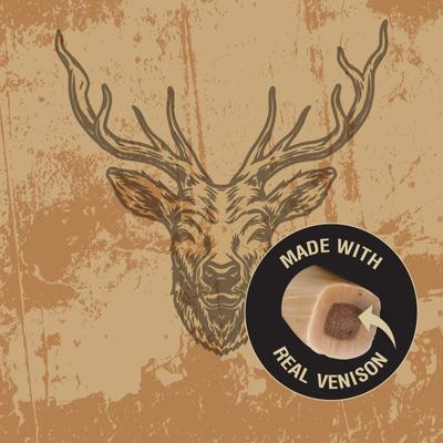 Wild Chews Venison Recipe Limited Ingredient Dog Chews, 12 count