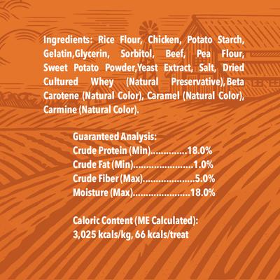 Rawhide-Free Chicken, Beef & Healthy Sweet Potato Flavor Kabobs Dog Treats, 11.6-oz bag, 15 count