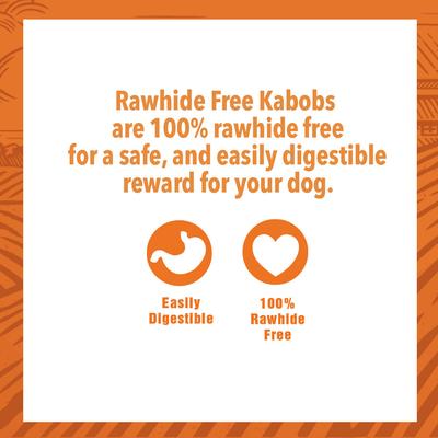Rawhide-Free Chicken, Beef & Healthy Sweet Potato Flavor Kabobs Dog Treats, 11.6-oz bag, 15 count